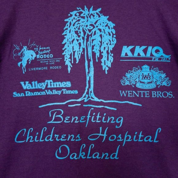 Vintage Mullberry's Grape Escape 1993 T Shirt Purple Single Stitch Men's Large L - Picture 6 of 9